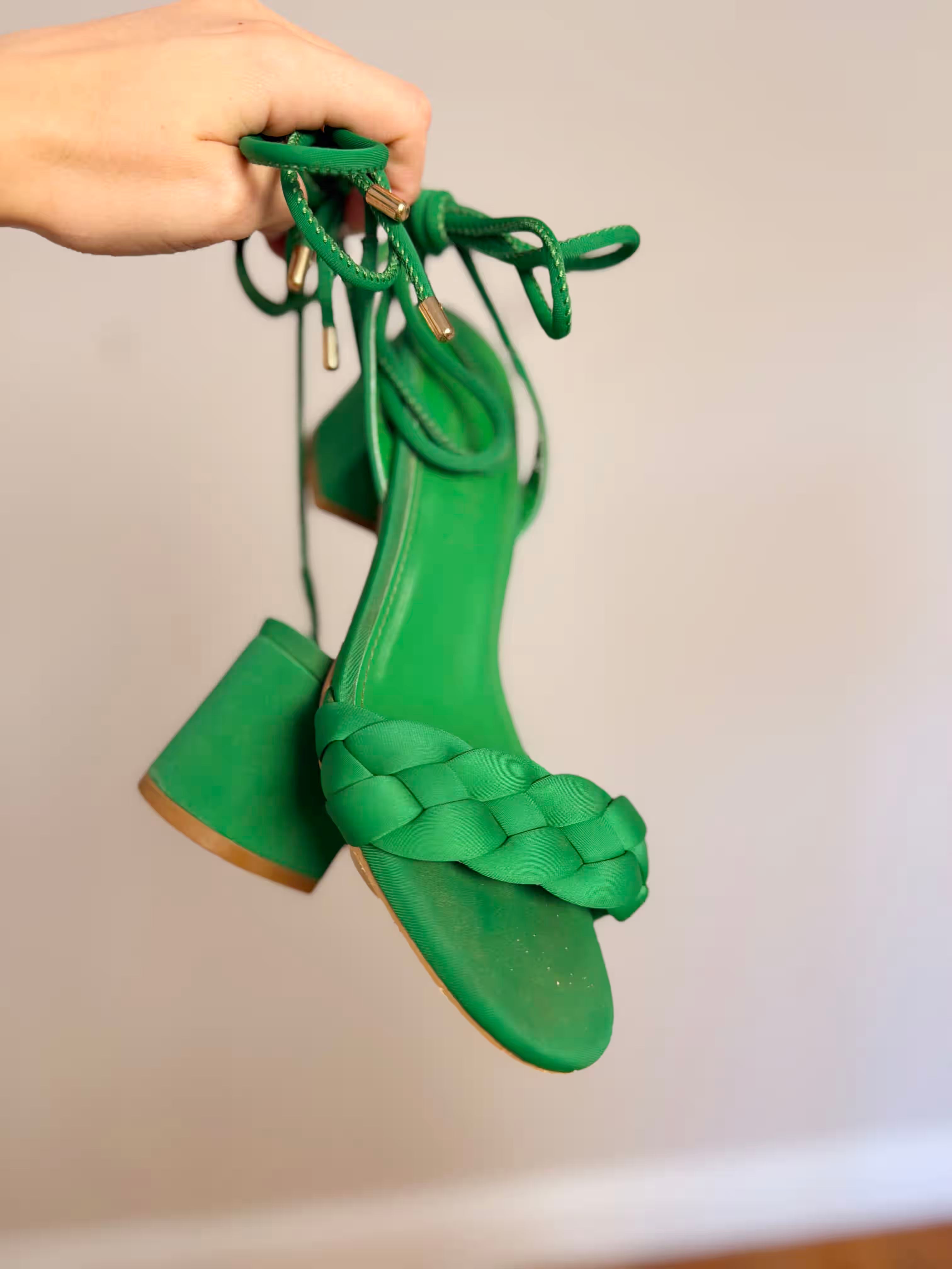 Size 5 / EU38 / 5 Green Heels