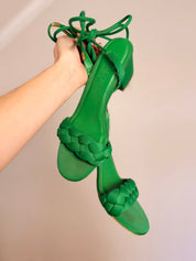 Size 5 / EU38 / 5 Green Heels