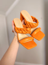 Size 5 / EU38 / 5 Orange Heels