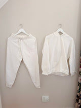 Small White Tracksuit from Sweet Peas Handmade