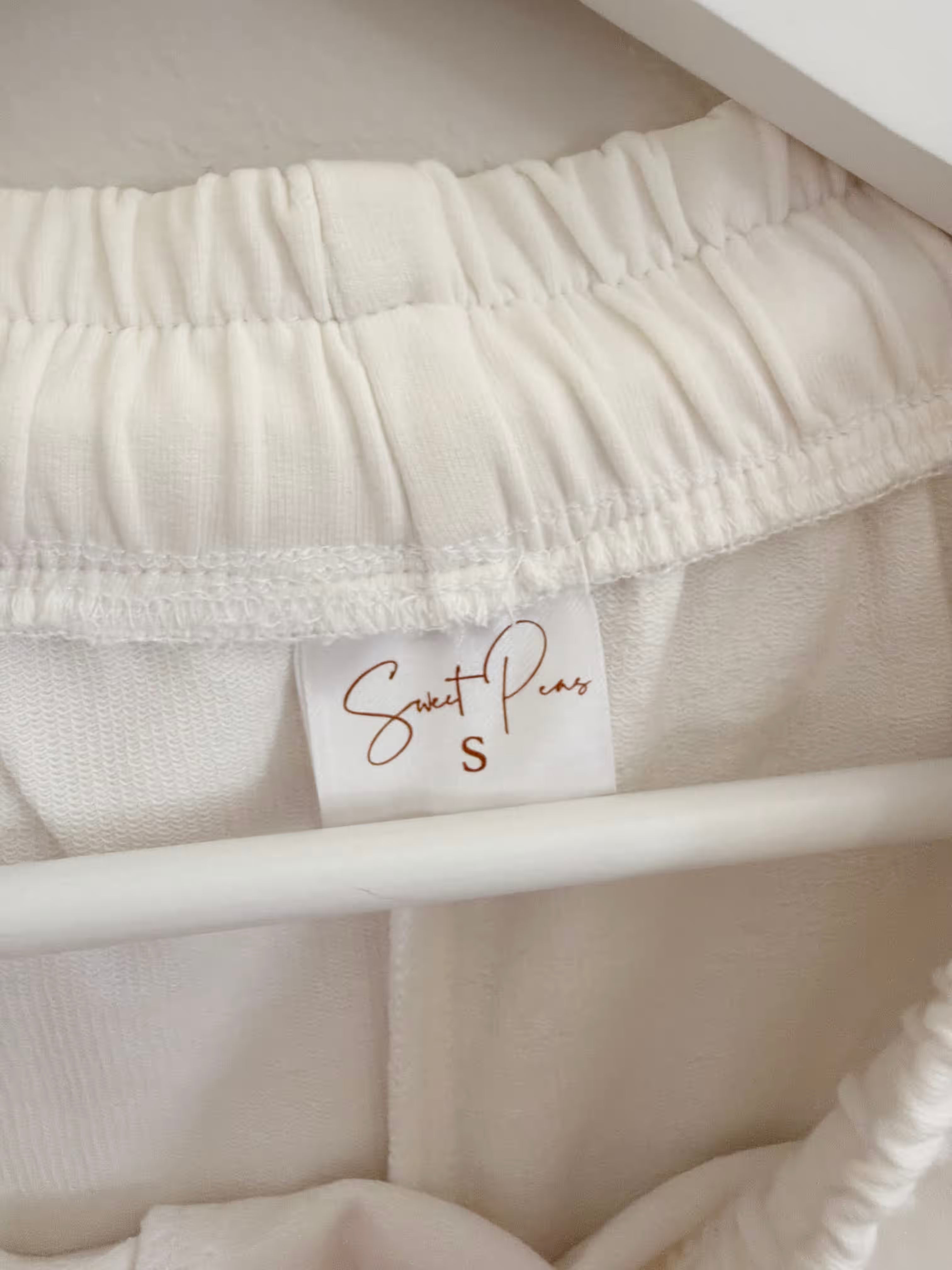Small White Tracksuit from Sweet Peas Handmade
