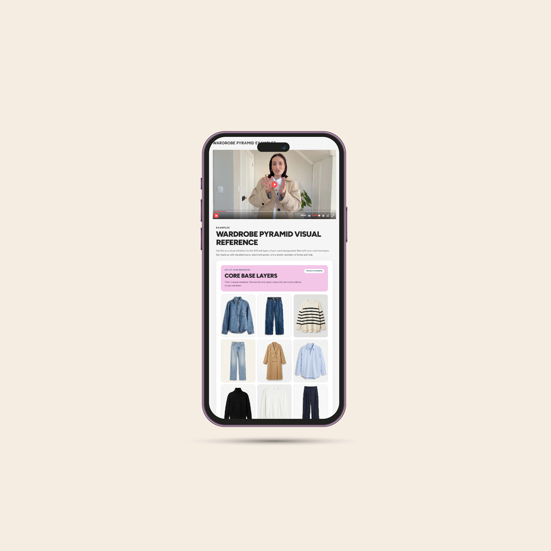 Step 3: Build Your Wardrobe foundations